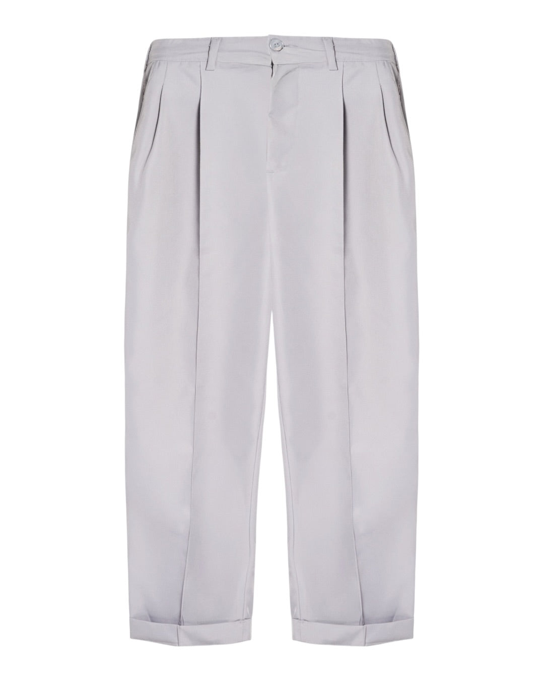 Stripes Pleated Grey Pants