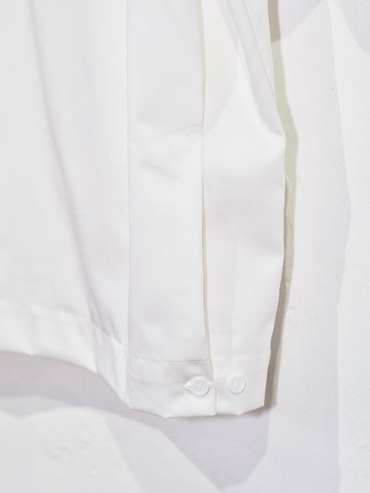 Camp-Collar Embroidery Shirt - Off White