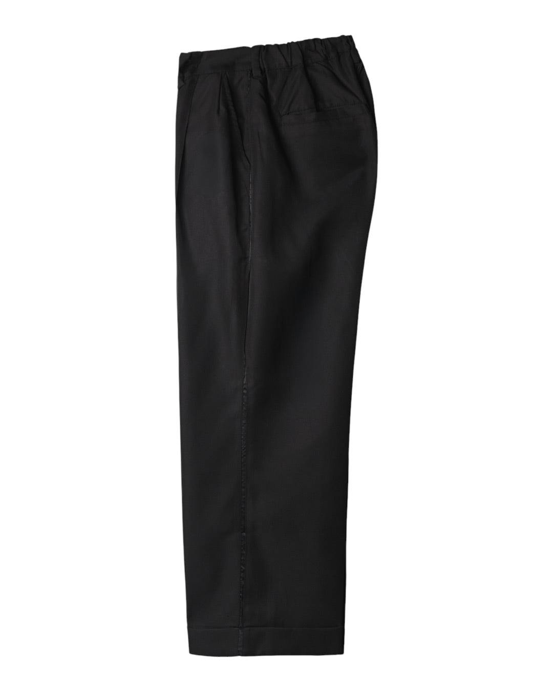 Stripes Pleated Pants Black