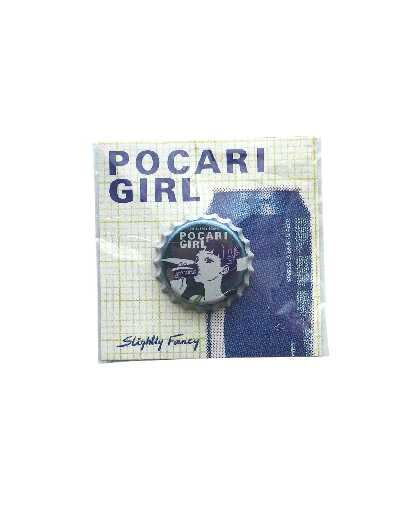 Girls Bottle Cap Pin