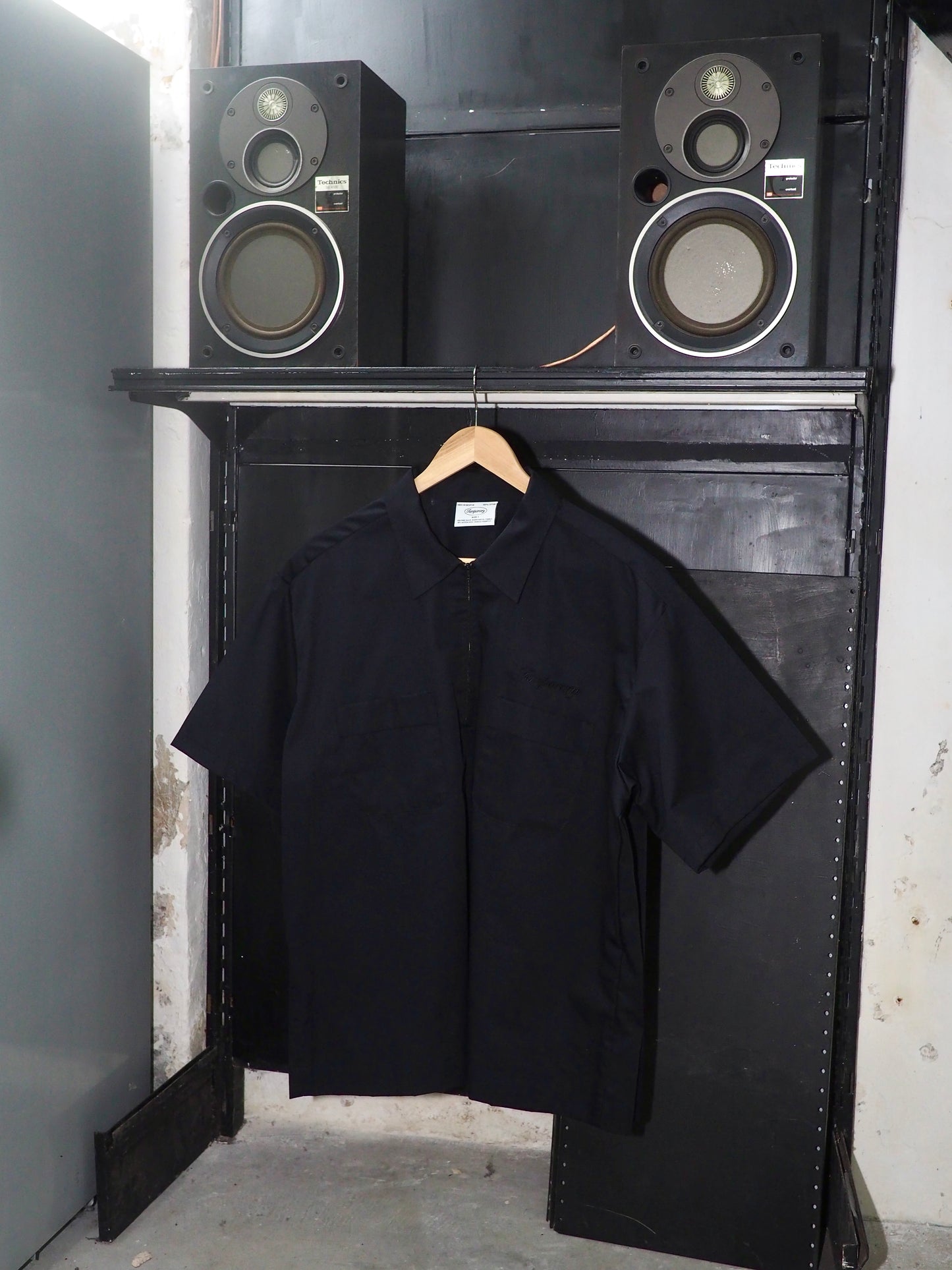 Half Zip Shirt - Black