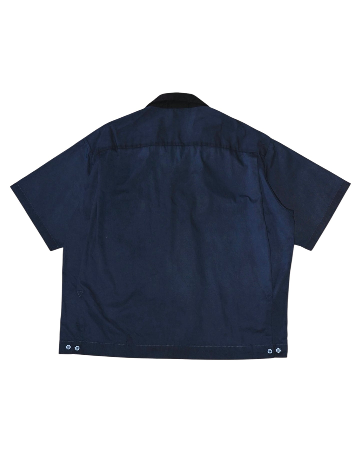Indigo Overdye Camp-Collar Shirt
