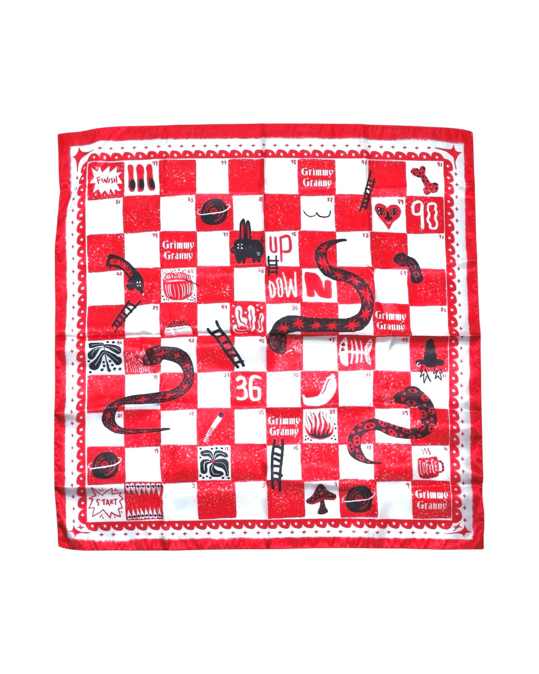 Snake Chess Scarf with Game Set