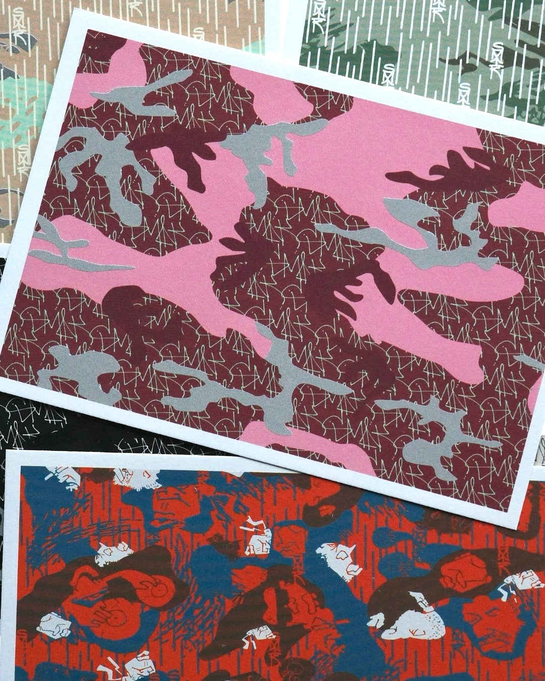 Camo Series Postcards