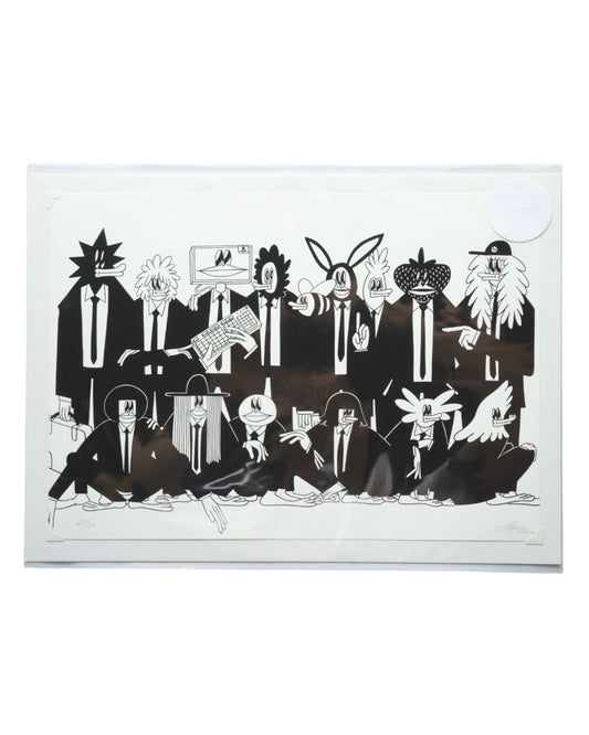Men in Suit A3 Poster