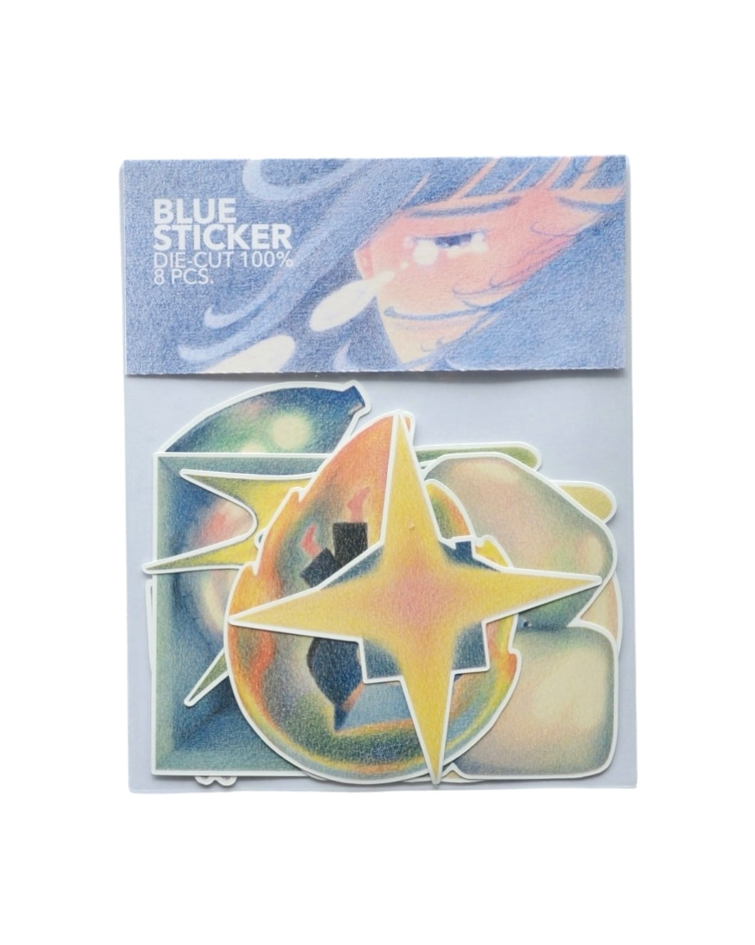 Blue Sticker