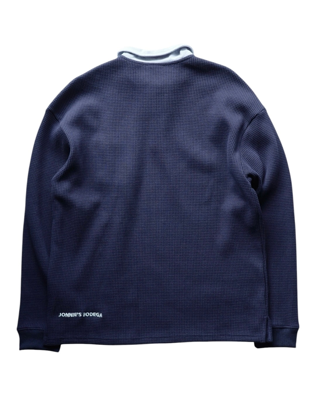 Bodega Globe Waffle Long Sleeve Polo