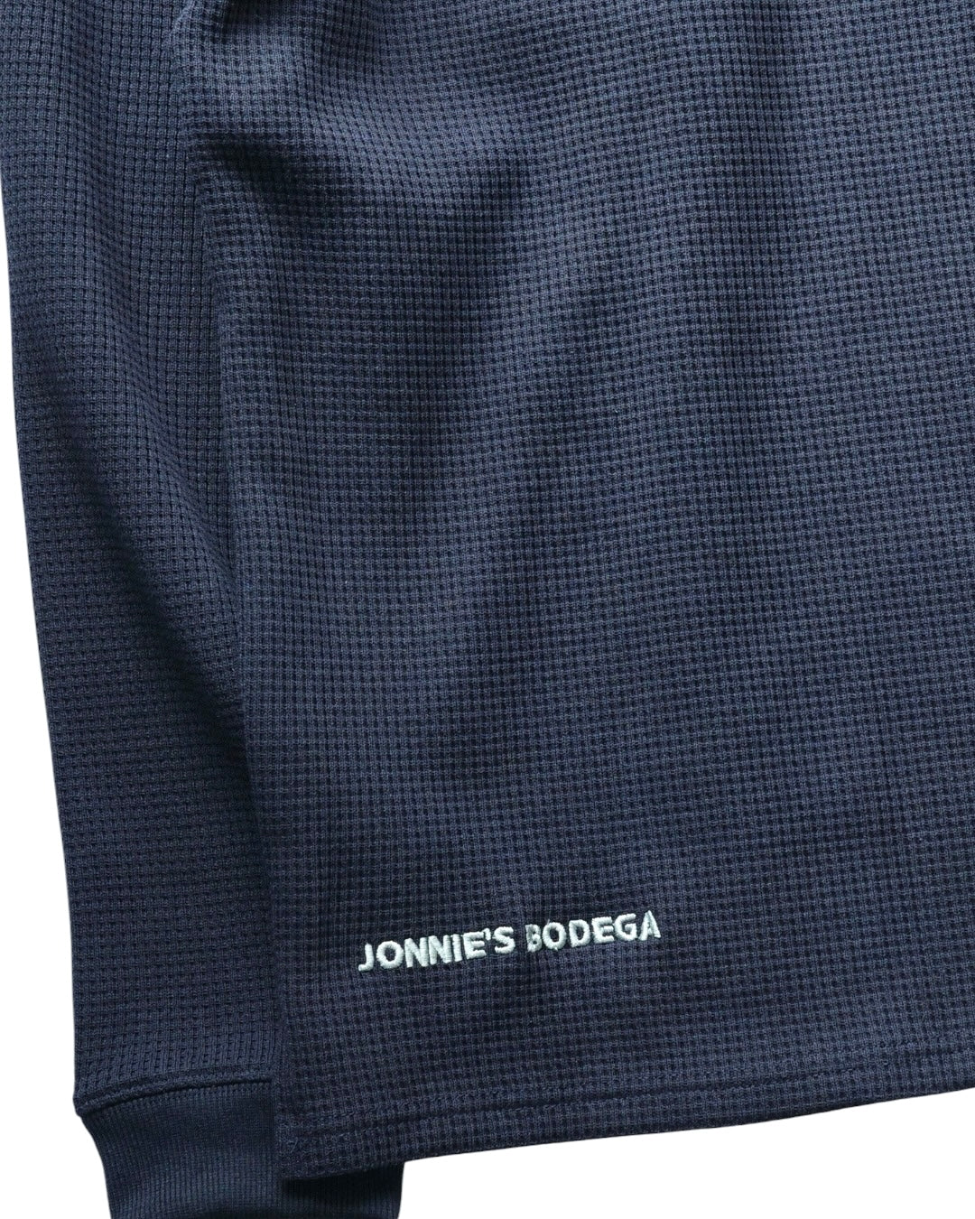 Bodega Globe Waffle Long Sleeve Polo