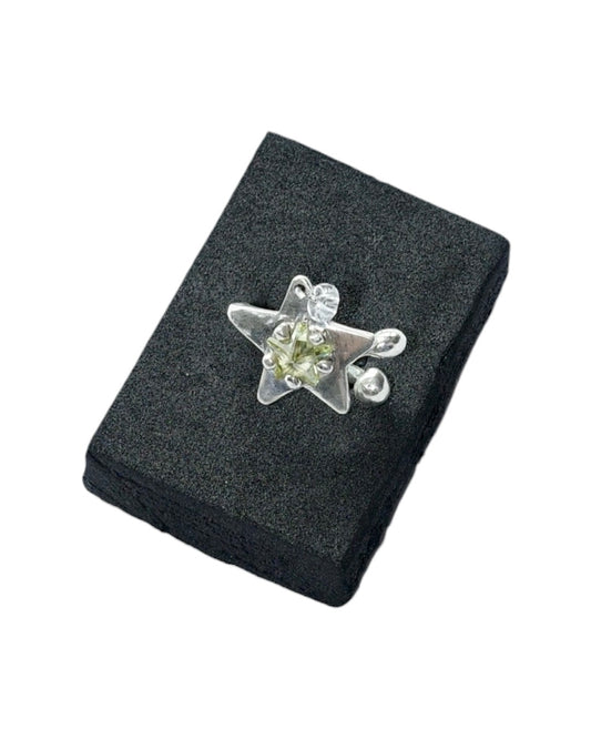 Yellow Diamond Star Ring