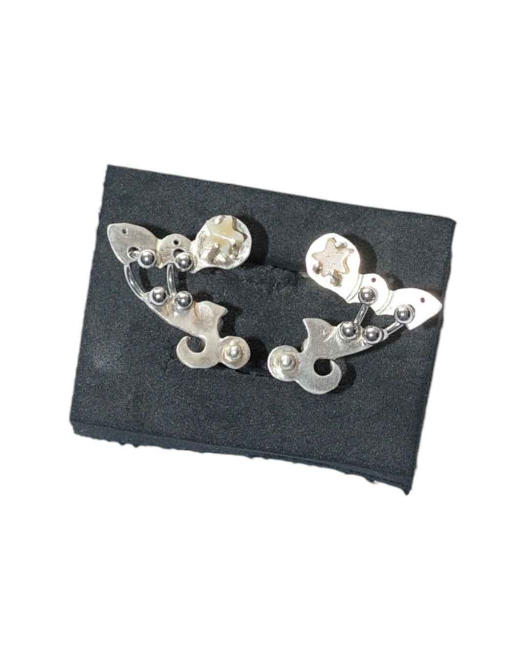 Moth with Yellow Cat Eye Star Stone Ring