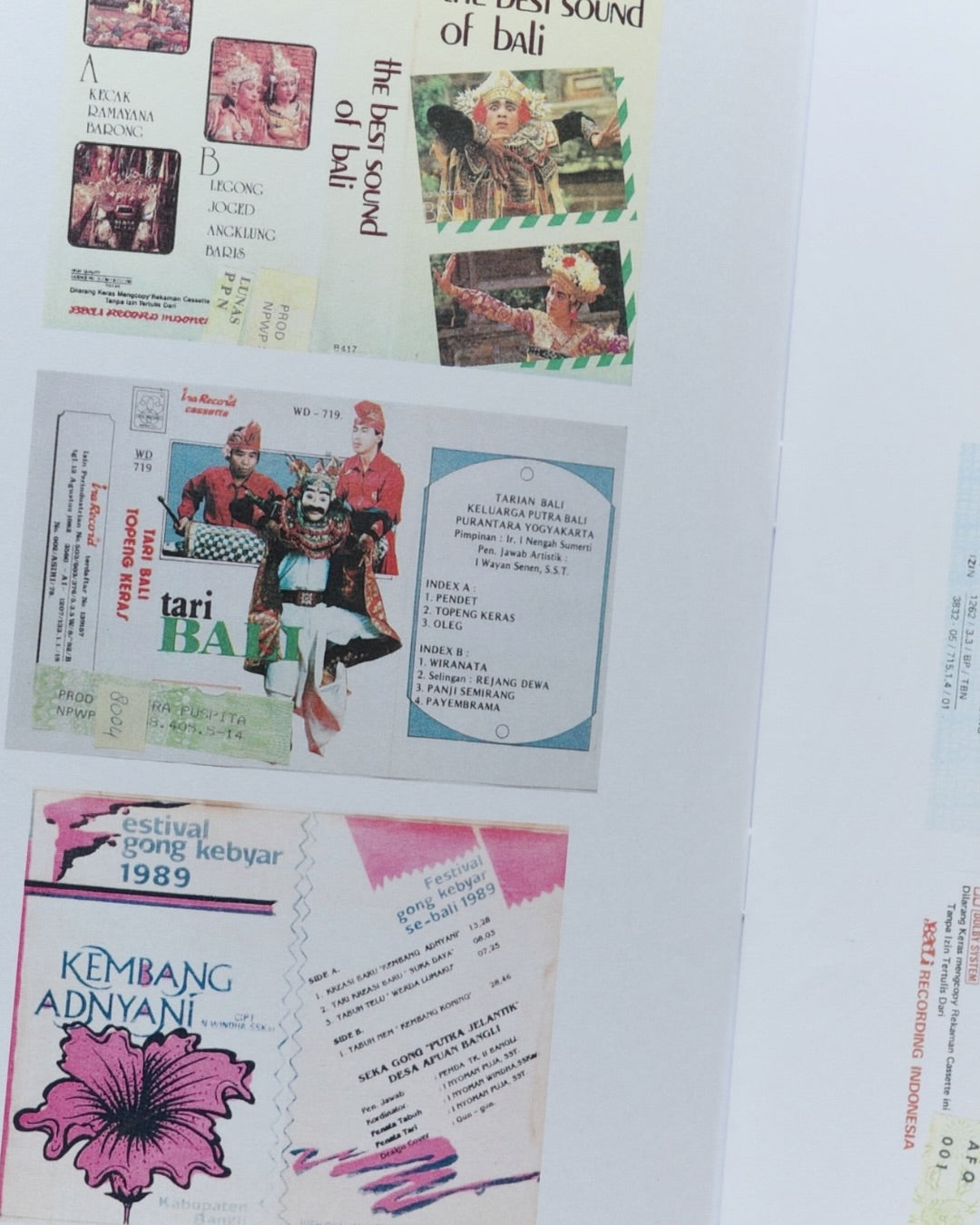 My Incomplete Wishlist Collection of Balinese Cassette Tape Covers