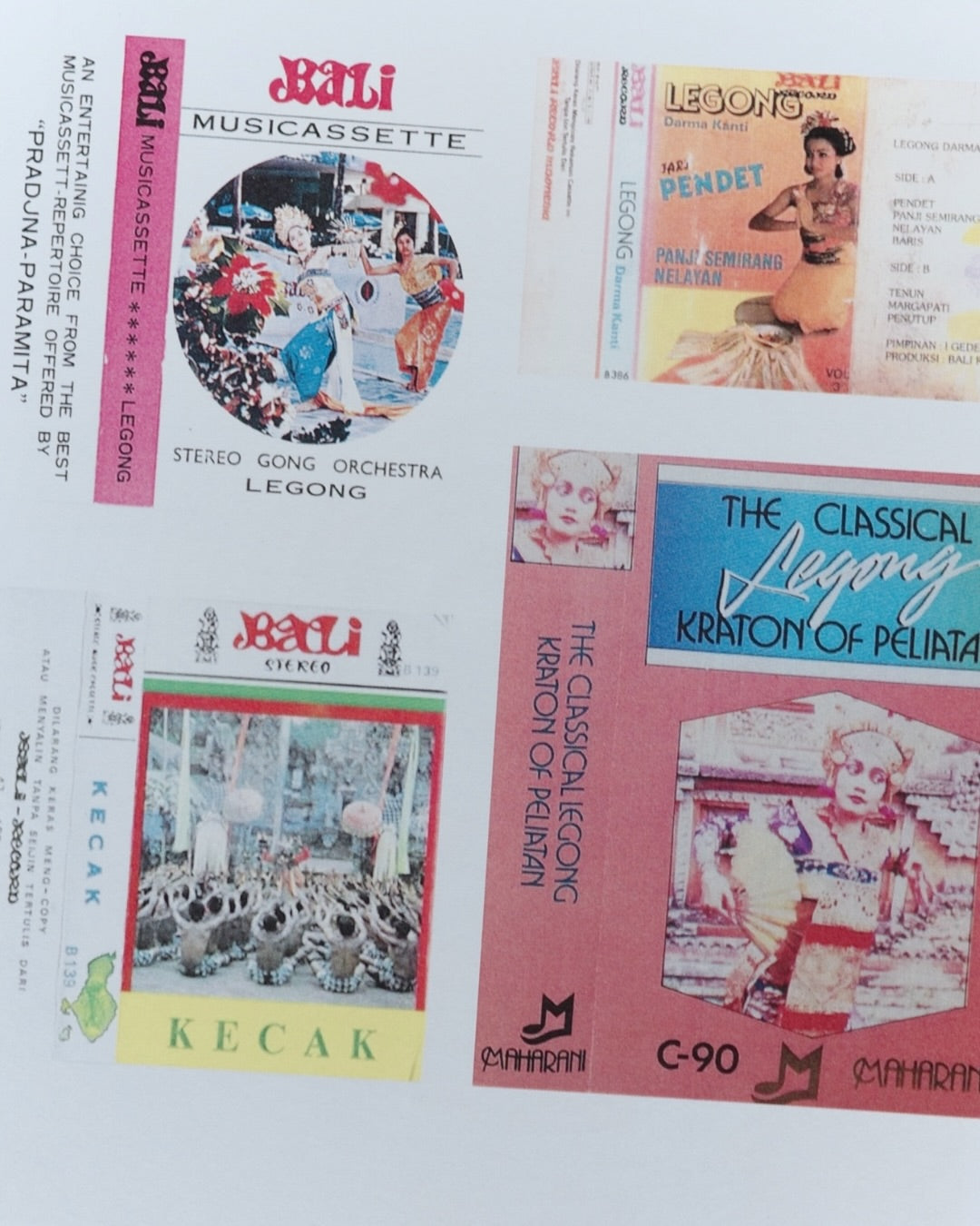 My Incomplete Wishlist Collection of Balinese Cassette Tape Covers