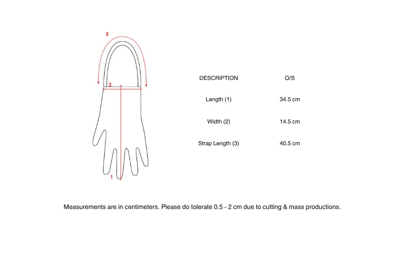 Sparkling Glove Bag in Black