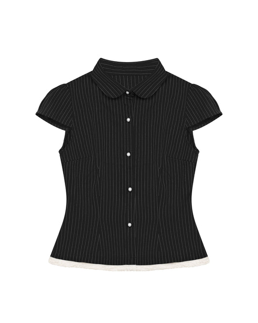 Bea Shirt in Pinstripes