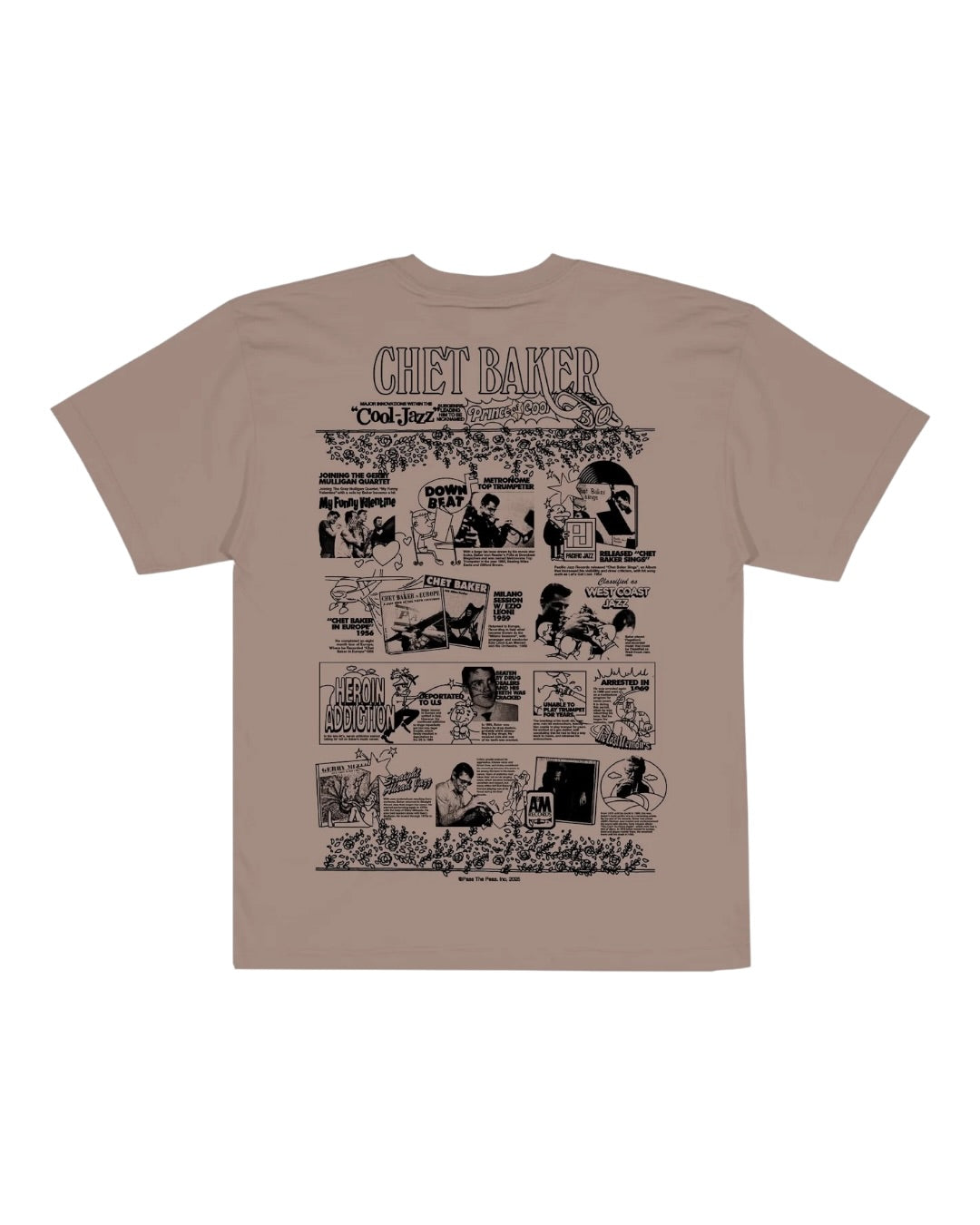 Chet Baker Infographics Tee