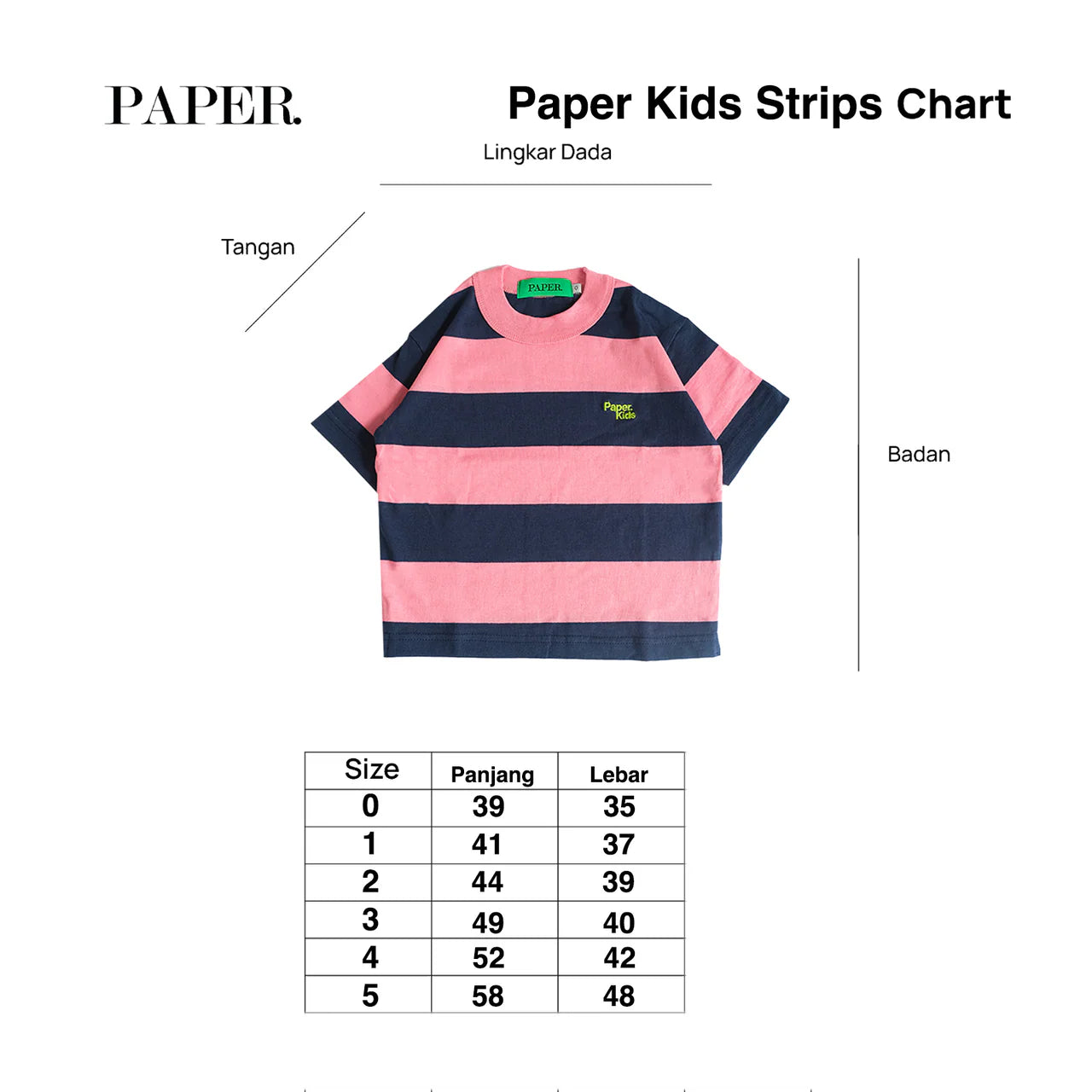 Kids Stripe Pink Navy