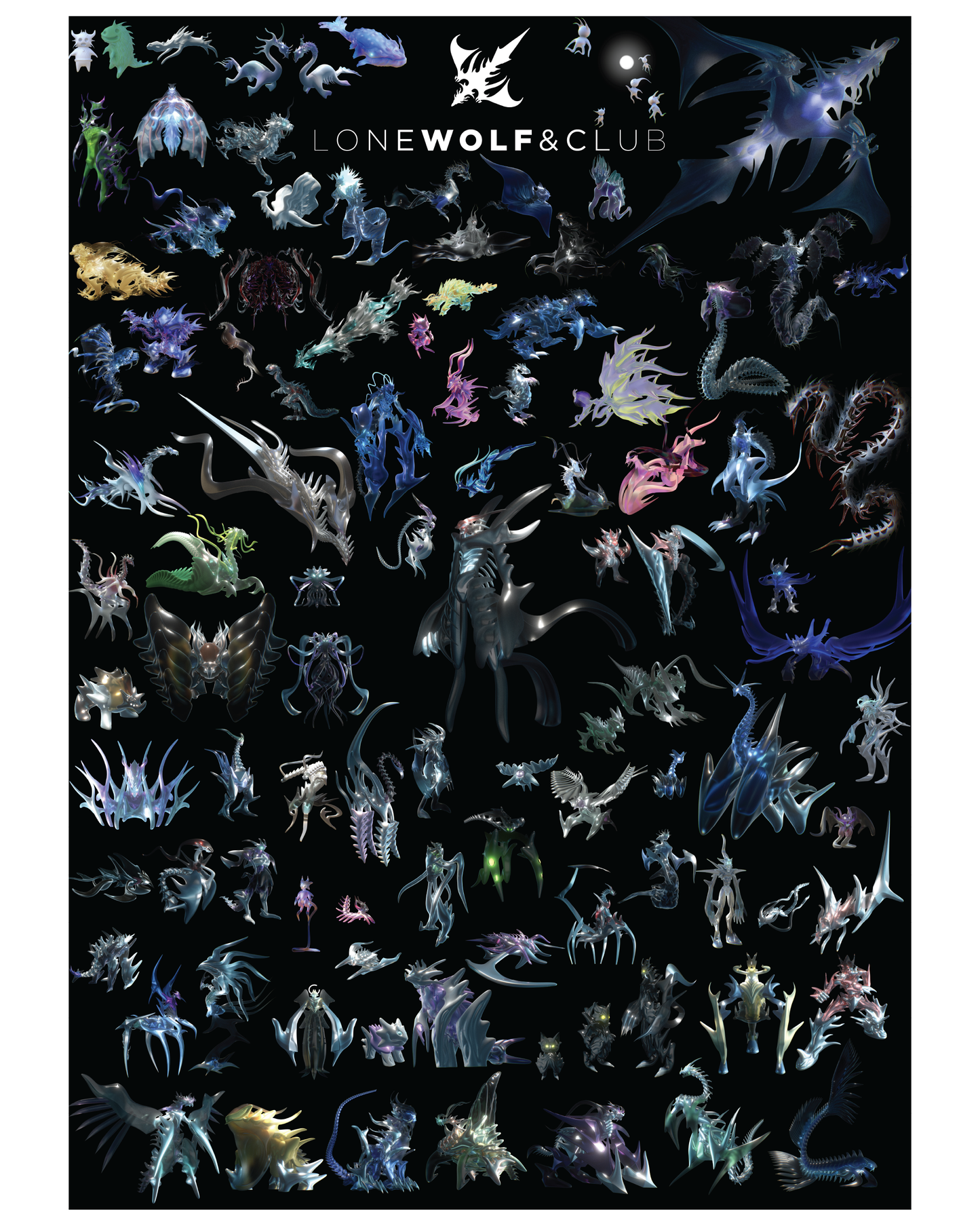Lone Wolf & Club Poster
