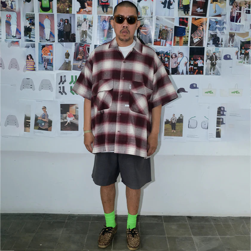 Shatsu Flannel Maroon