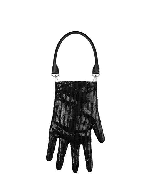 Sparkling Glove Bag in Black